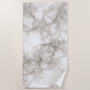 Gold Marble Texture Beach Towel