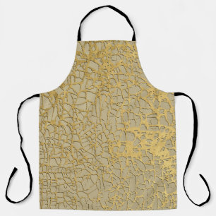 Gold Marbling: Grunge Texture Design Apron