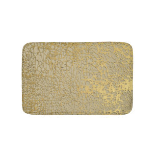 Gold Marbling: Grunge Texture Design Bath Mat