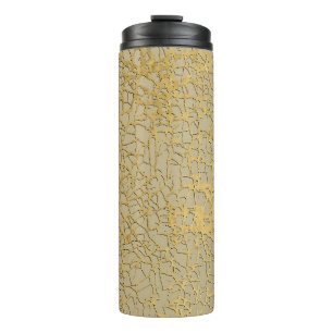 Gold Marbling: Grunge Texture Design Thermal Tumbler