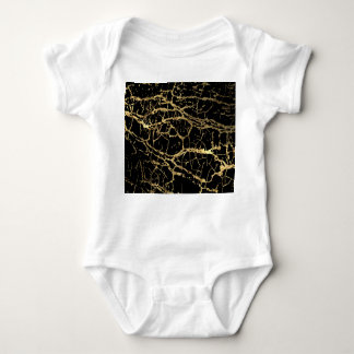 Gold Marbling Texture: Luxe Design Element Baby Bodysuit