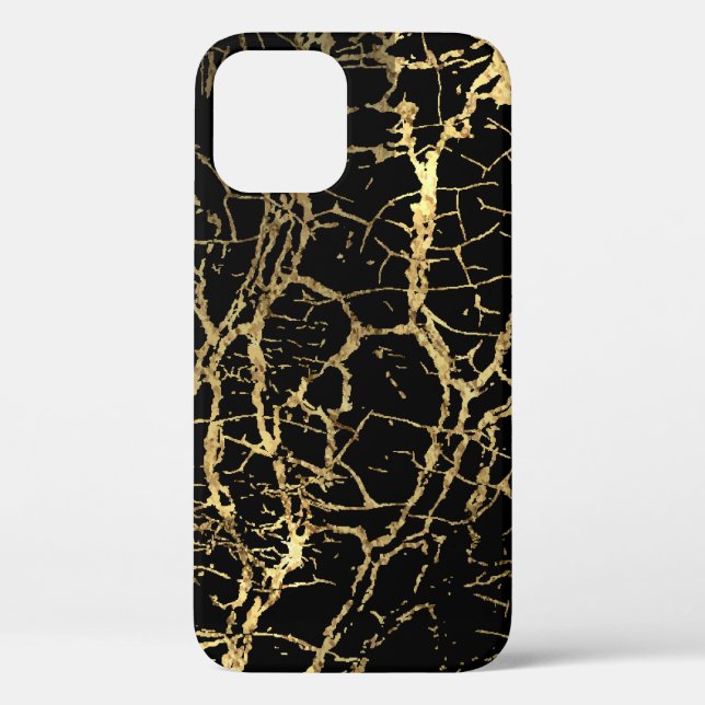 Gold Marbling Texture: Luxe Design Element Case-Mate iPhone Case (Back)