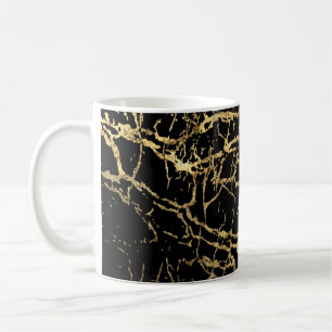 Gold Marbling Texture: Luxe Design Element Coffee Mug