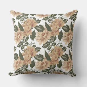 Gold Marigold Floral Pillow