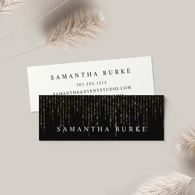 Gold Marquee Mini Business Card (Creator Uploaded)