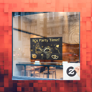 Gold Masquerade It's Party Time