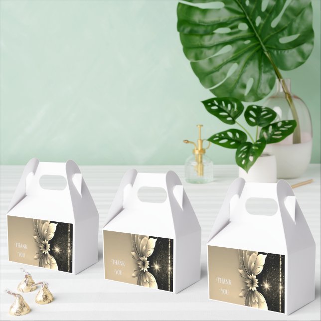 Gold Mattalic Favour Box (Multiple)