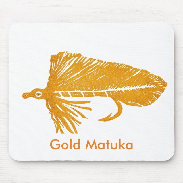 "Gold Matuka" Classic Trout Fly Mousepad (Front)
