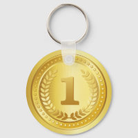 Gold medal 1st place winner button