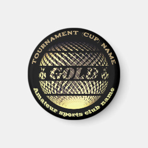 Gold medal, 1st place winner champion sport magnet