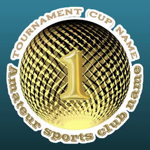 Gold medal, 1st place winner Sticker