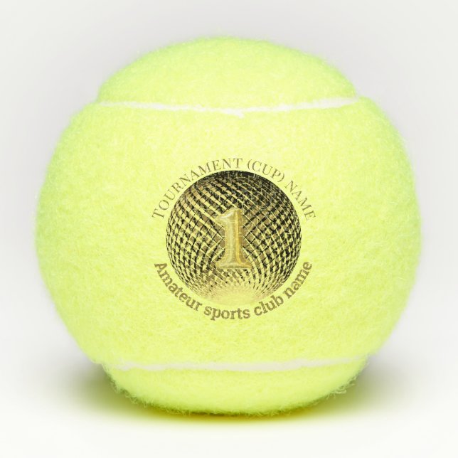 Gold medal 1st place winner table tennis  tennis balls (Front)