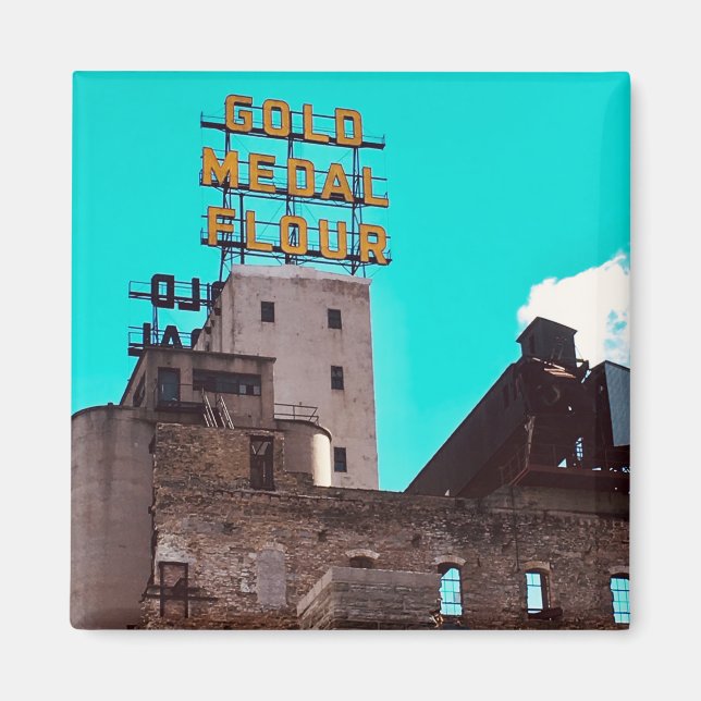 gold medal flour magnet (Front)