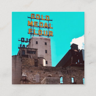 gold medal flour square business card