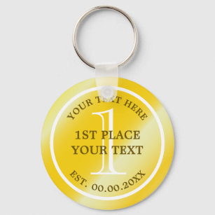 Gold Medal keychain for 1st place winner