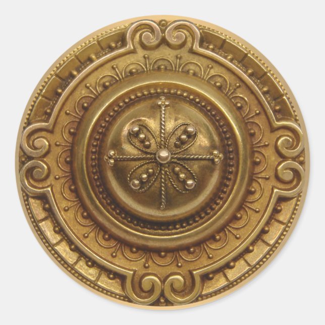 Gold Medallion Sticker (Front)