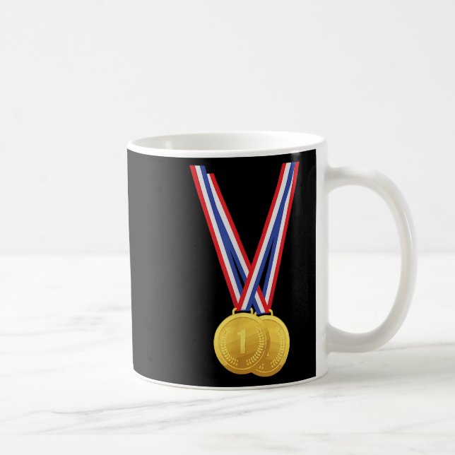 Gold Medals - Funny Shirt For Winners And Champion Coffee Mug (Right)