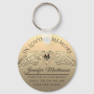 Gold Memorial Key Ring