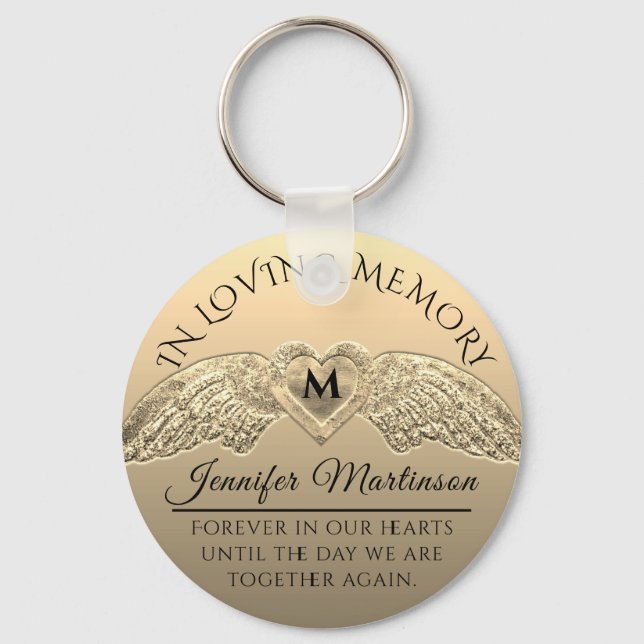 Gold Memorial Key Ring (Front)