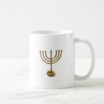 gold menorah coffee mug<br><div class="desc">Menora, channukah,  gold metallic,  hannukah,  hebrew,  holidays,  jew,  jewish,  judaism,  menorah, chanukah, hannuka, channuka, christmukah, christmukkah, judaica rabbi</div>