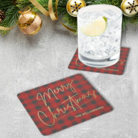 Gold Merry Christmas Red Buffalo