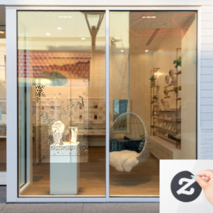 Gold Merry Christmas Snowflakes, Happy New Year