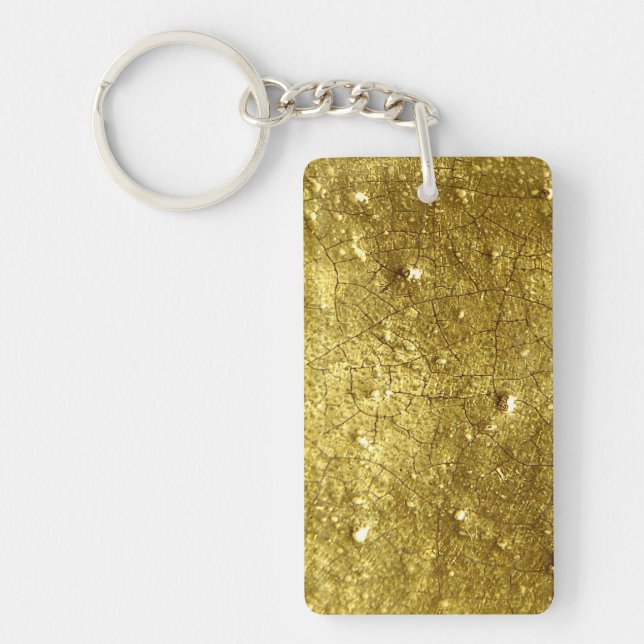 Gold Metal Background Key Ring (Front)