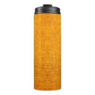 Gold metal brushed background or texture of brushe thermal tumbler