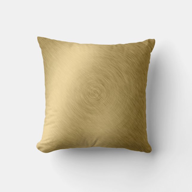 Gold metal brushed background or textureabstract,a cushion (Front)