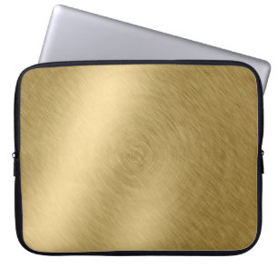 Gold metal brushed background or textureabstract,a laptop sleeve