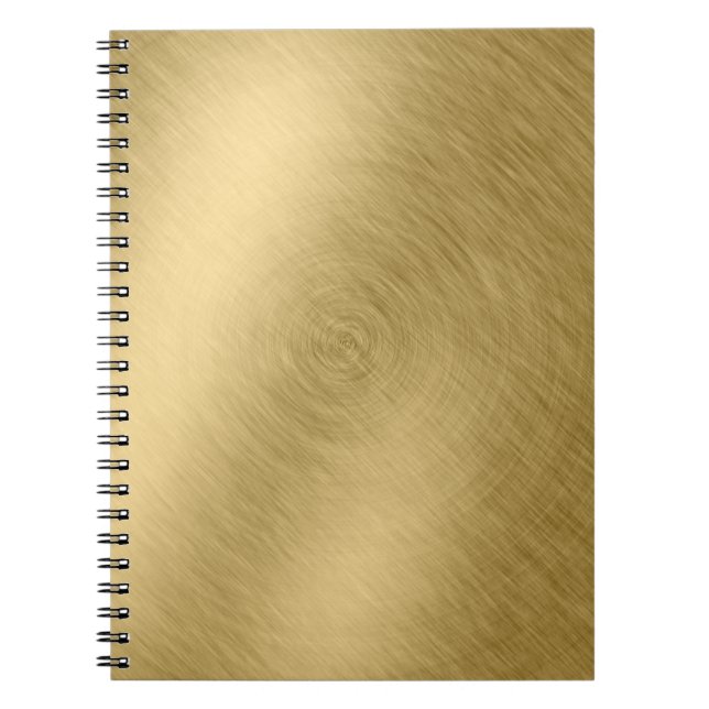 Gold metal brushed background or textureabstract,a notebook (Front)