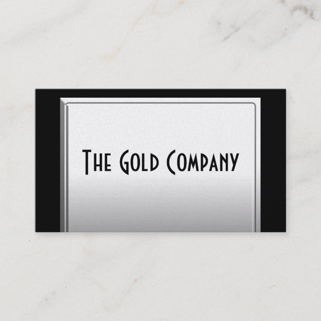 Gold Metal Business Cards (Front)