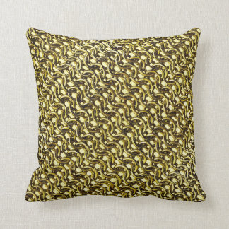 Gold Metal Chain Mail Metallic Mediaeval Armour Cushion