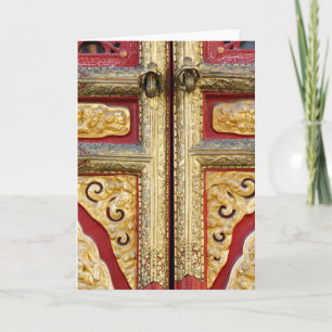 Gold Metal Lace on Door Card