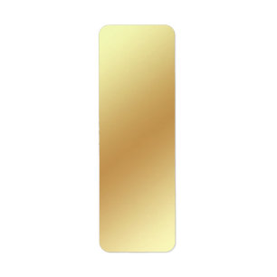 Gold Metallic address return label