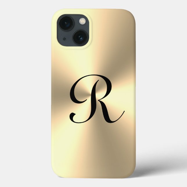 Gold metallic Case-Mate Phone Case Apple iPhone 13 (Back)