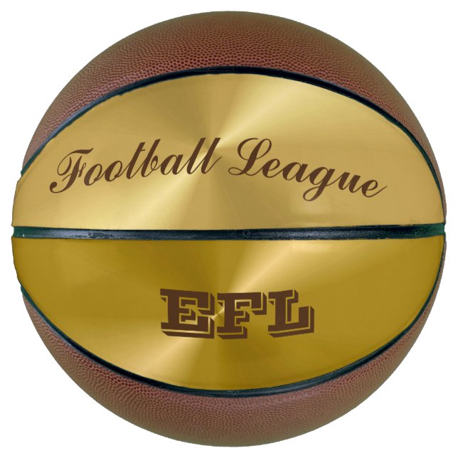Gold Metallic Look Basketball (Front)
