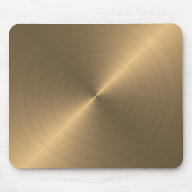 Gold Metallic Look Mouse Pad (Front)