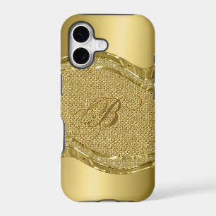 Gold Metallic Print With Diamonds Pattern