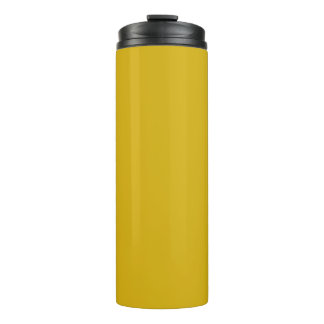 Gold Metallic solid plain colour Thermal Tumbler