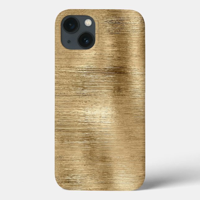 Gold metallic texture rustic shimmer stylish Case-Mate iPhone case (Back)