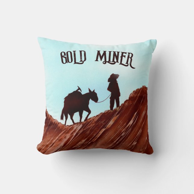 Gold Miner Cushion (Front)