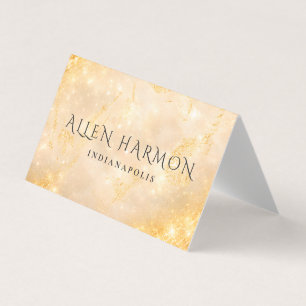 Gold Minimal Custom Family Name 5-Minute Edit Business Card