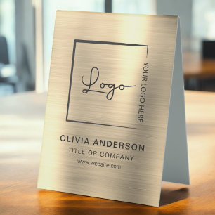 Gold Minimalist Business Logo Professional Modern