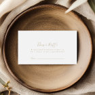 Gold Minimalist Diaper Raffle Ticket