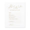 Gold minimalist modern wedding advice & wishes