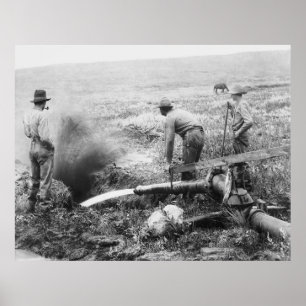 GOLD MINING by HYDRAULICS c. 1889 - S. DAKOTA Poster