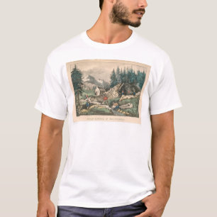 Gold Mining in California (0636A) T-Shirt