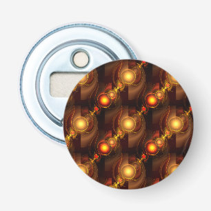Gold Modern Boho Elegant Abstract Art Pattern #501 Bottle Opener