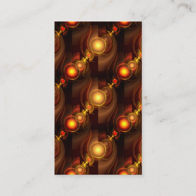 Gold Modern Boho Elegant Abstract Art Pattern #501 Business Card (Front)